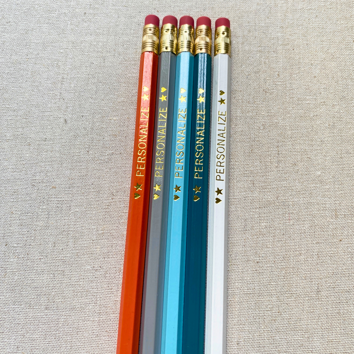 5 Personalized Pencil Set CITY ZEN