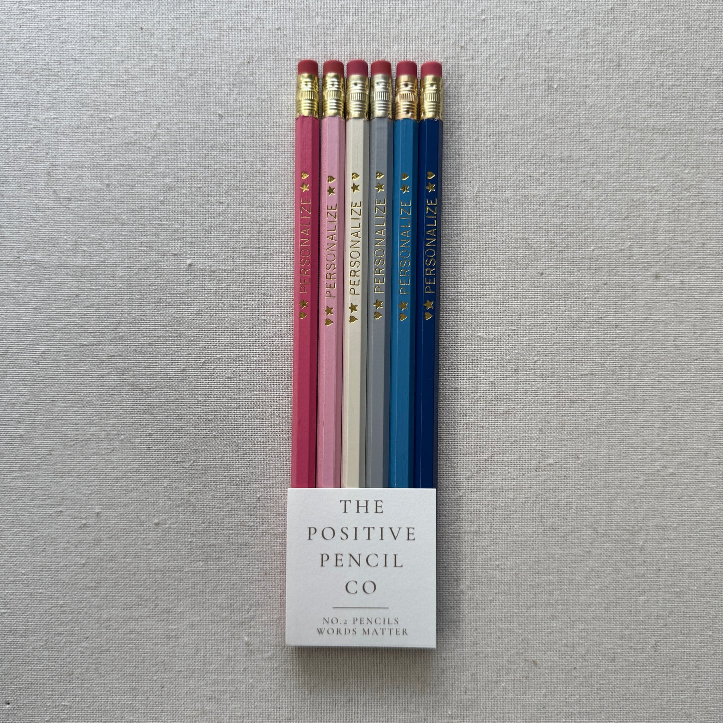 6 Personalized Pencil Set PREPPY COAST