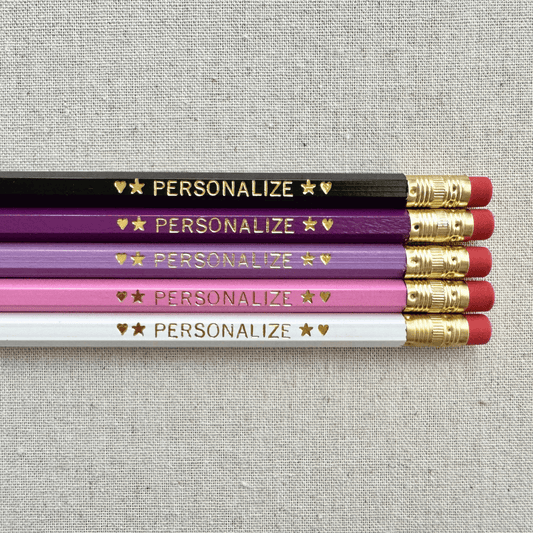 5 Personalized Pencil Set GRAPE VINE