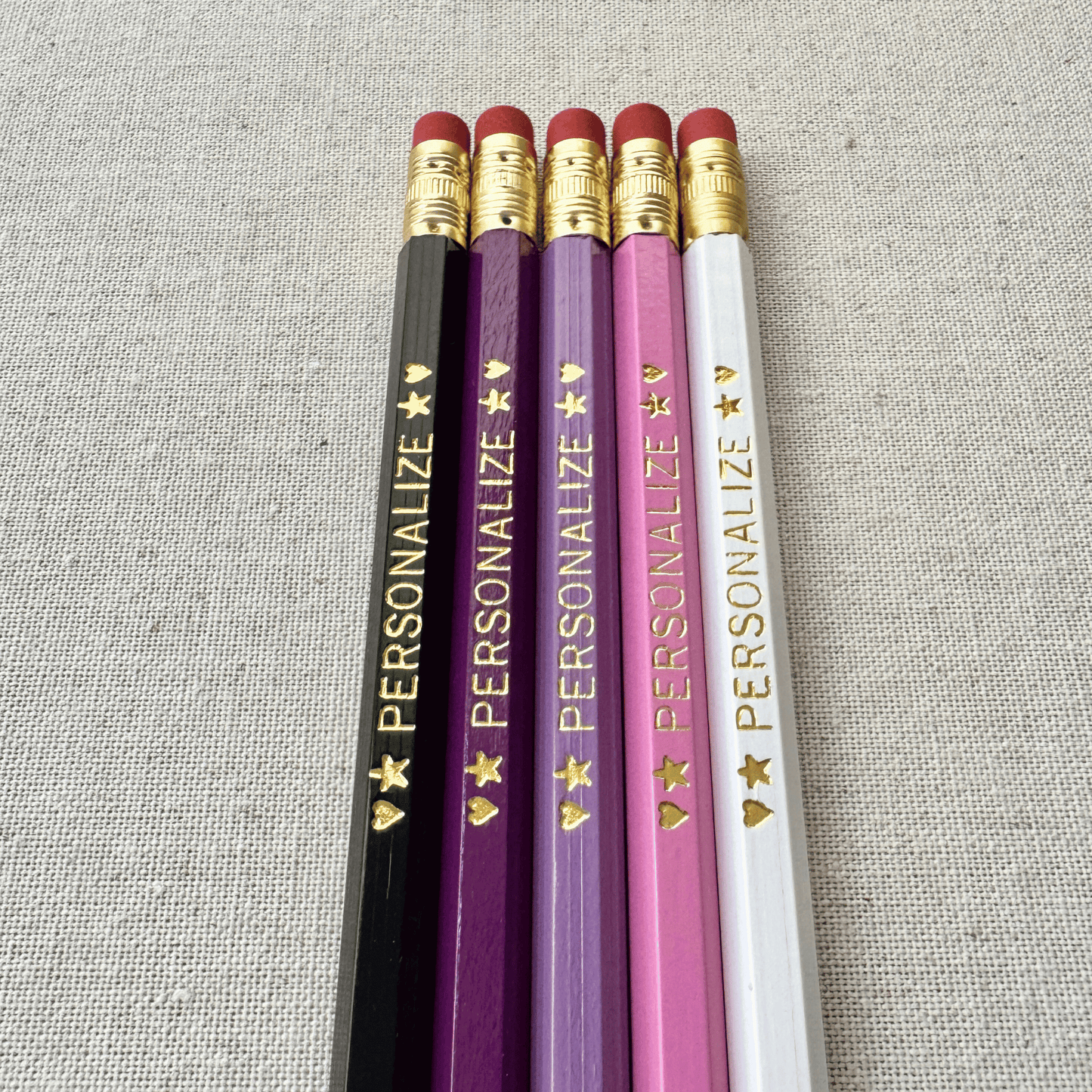 5 Personalized Pencil Set GRAPE VINE