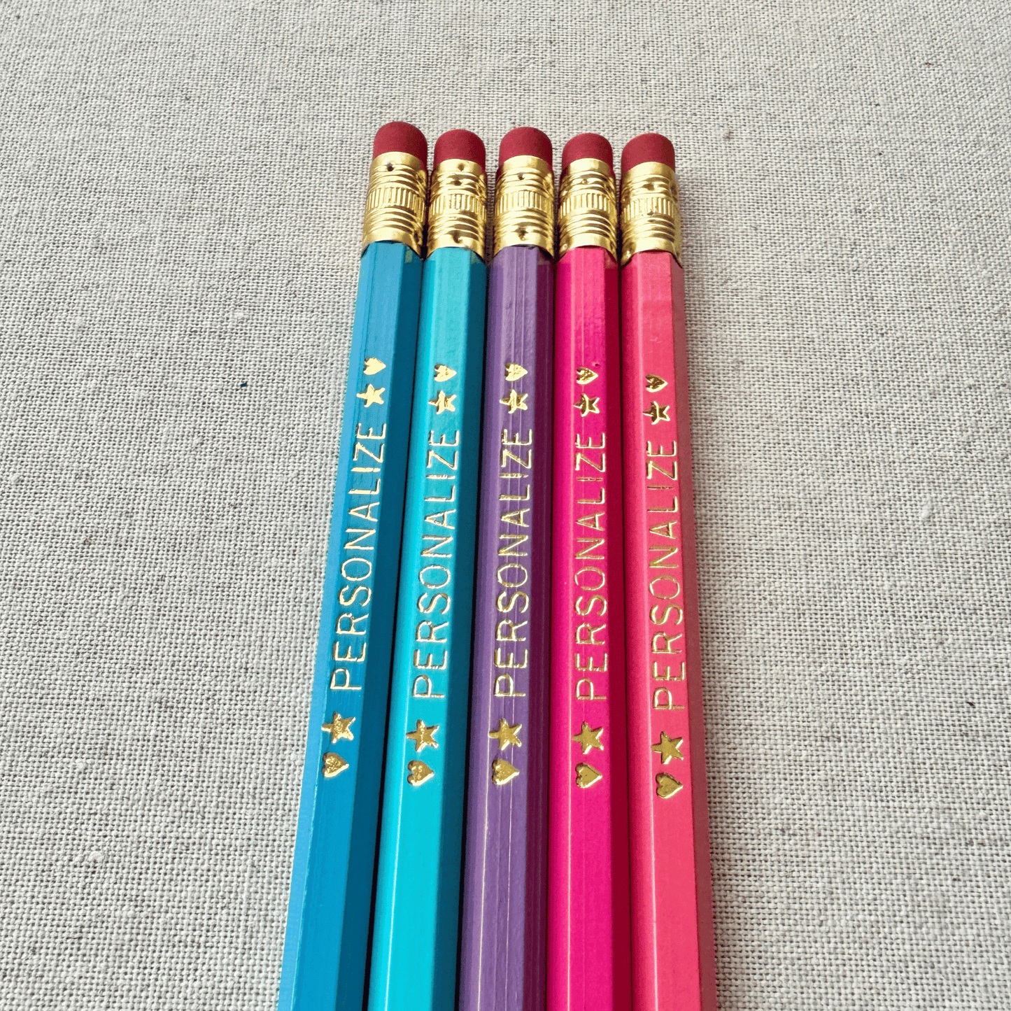 5 Personalized Pencil Set MERMAID'S TAIL
