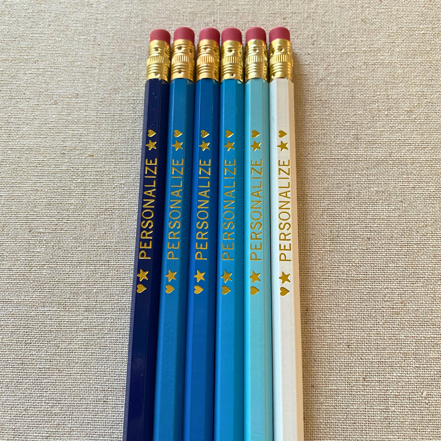 6 Personalized Pencil Set OXFORD BLUES