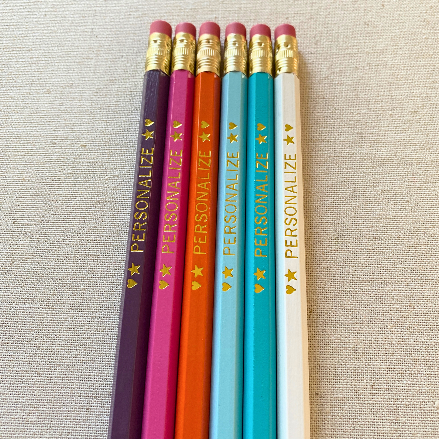 6 Personalized Pencil Set PARIS