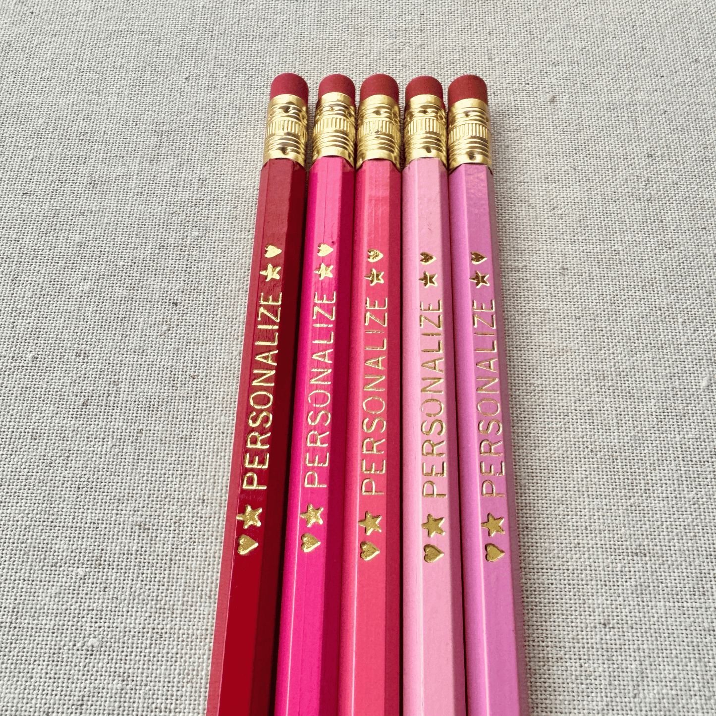 5 Personalized Pencil Set PETAL DANCE
