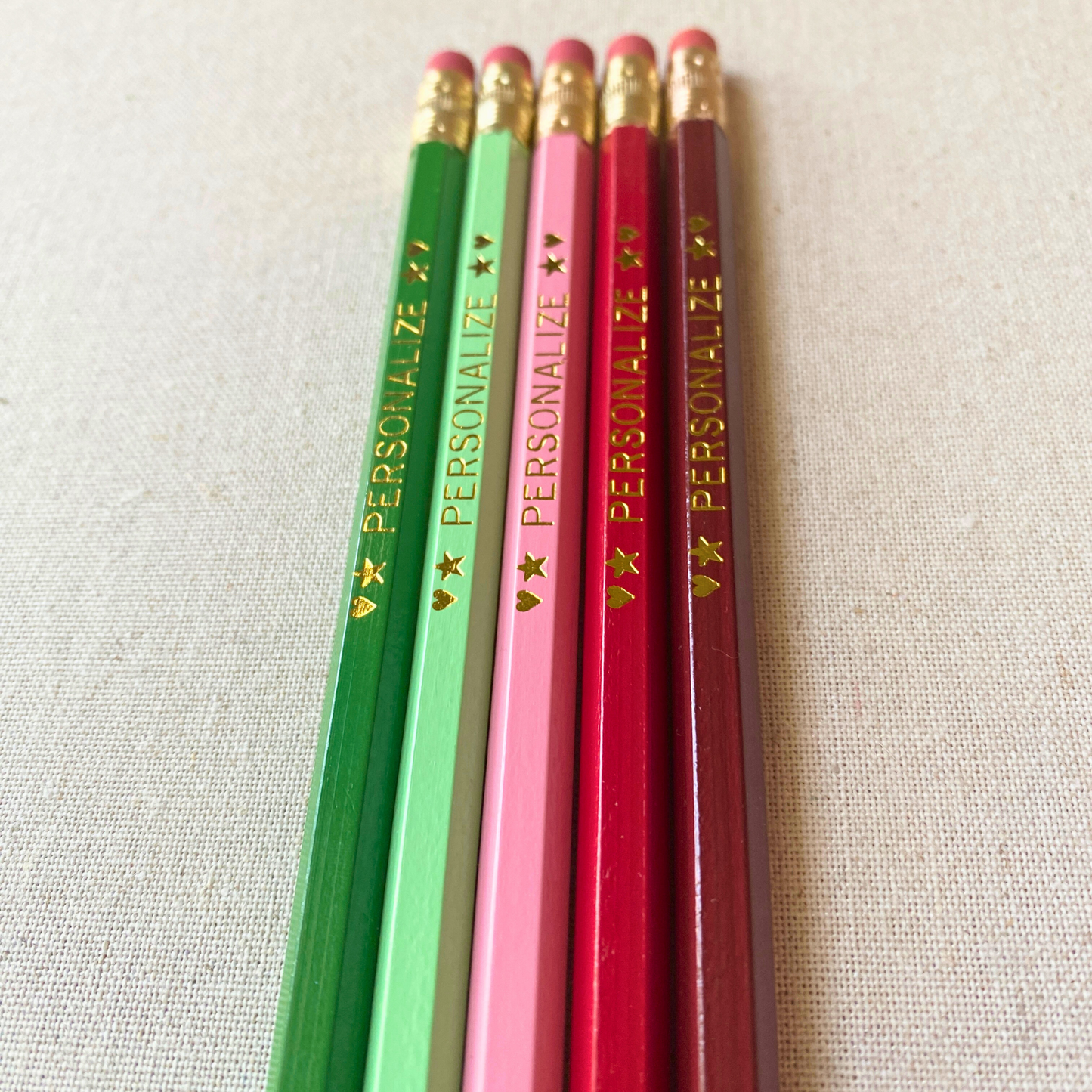 5 Personalized Pencil Set RUBY FERN