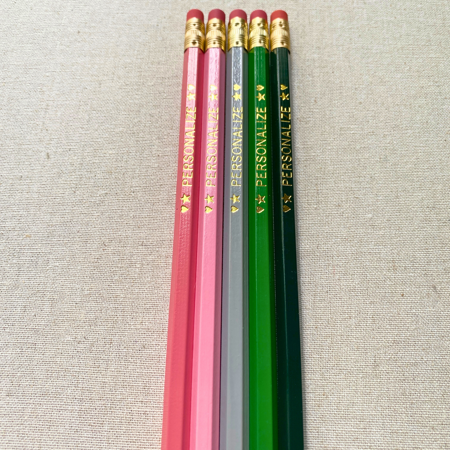 5 Personalized Pencil Set SECRET GARDEN