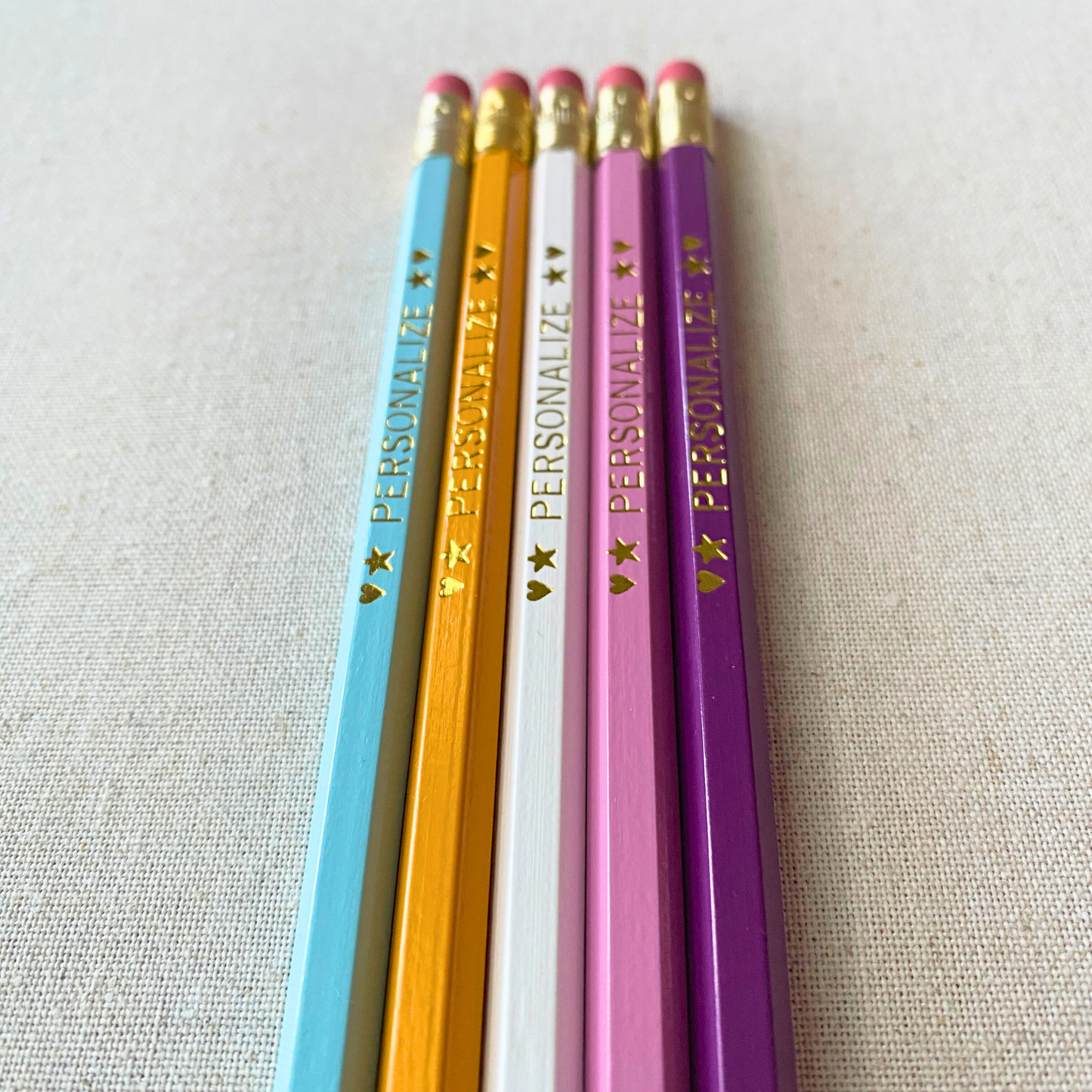 5 Personalized Pencil Set SERENE CITRINE
