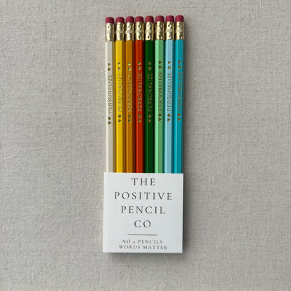 8 Personalized Pencil Set TROPICAL FIZZ