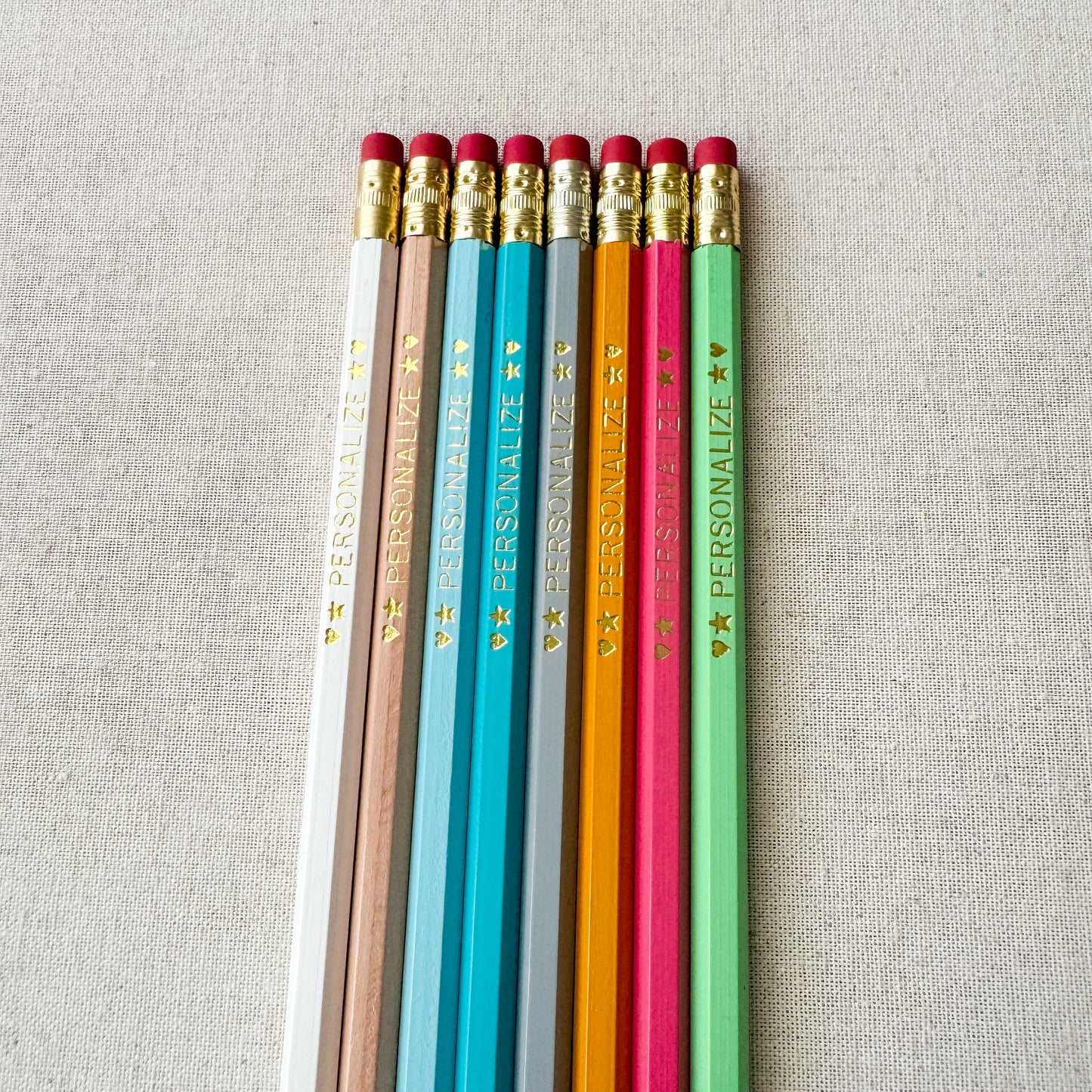 8 Personalized Pencil Set SUMMER MARKET