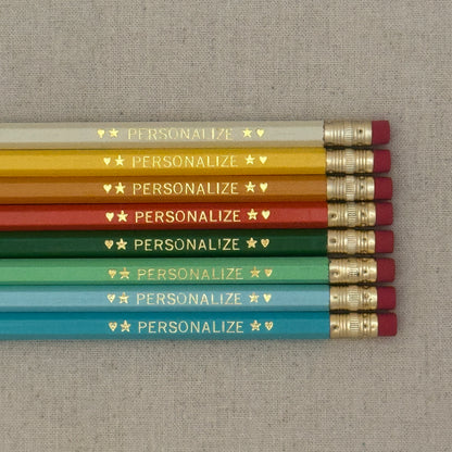 8 Personalized Pencil Set TROPICAL FIZZ