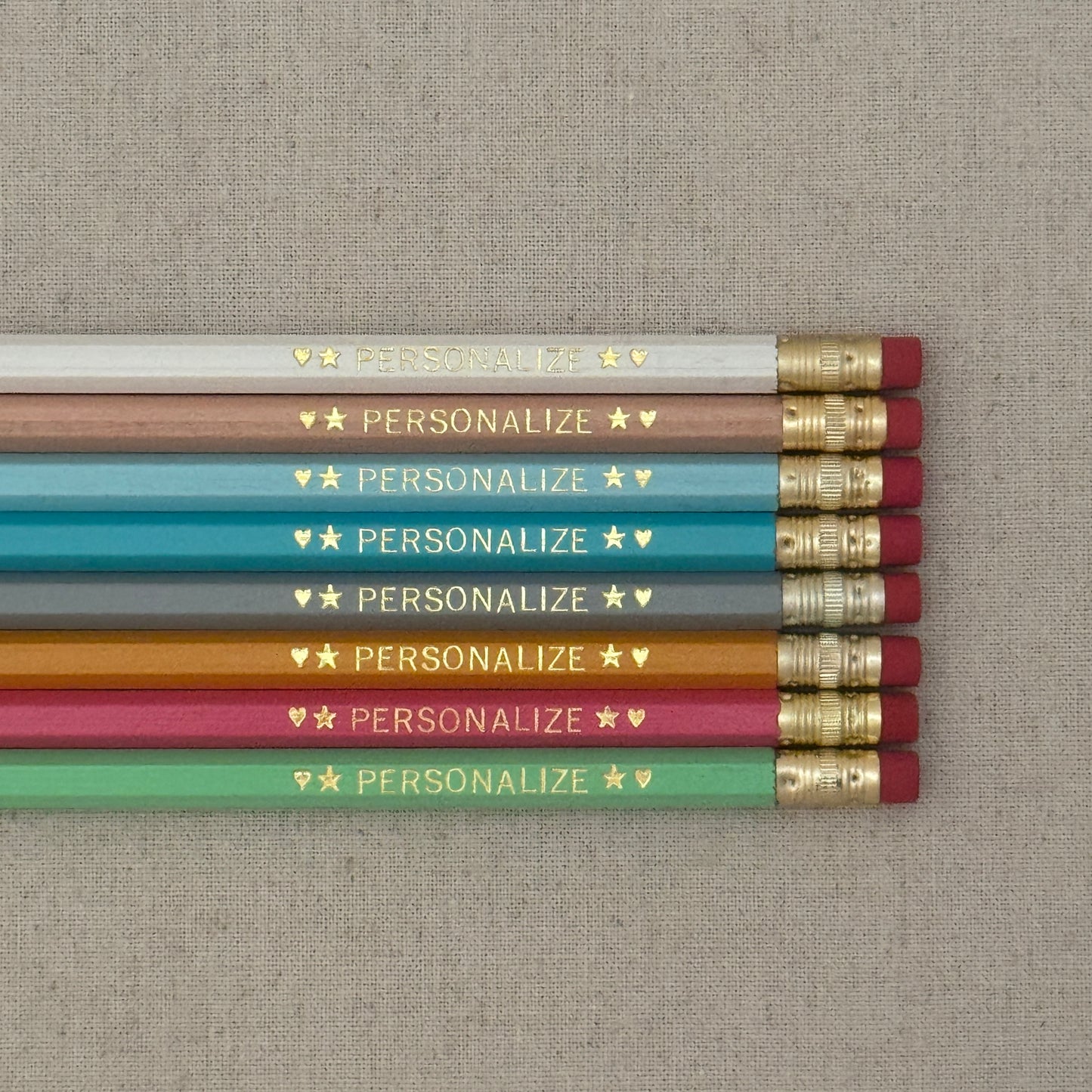 8 Personalized Pencil Set SUMMER MARKET