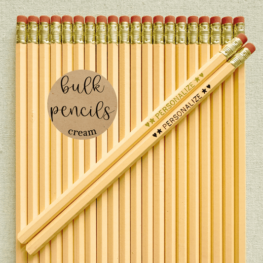 CREAM Bulk Personalized Pencils