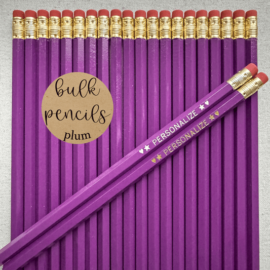 PLUM Bulk Personalized Pencils