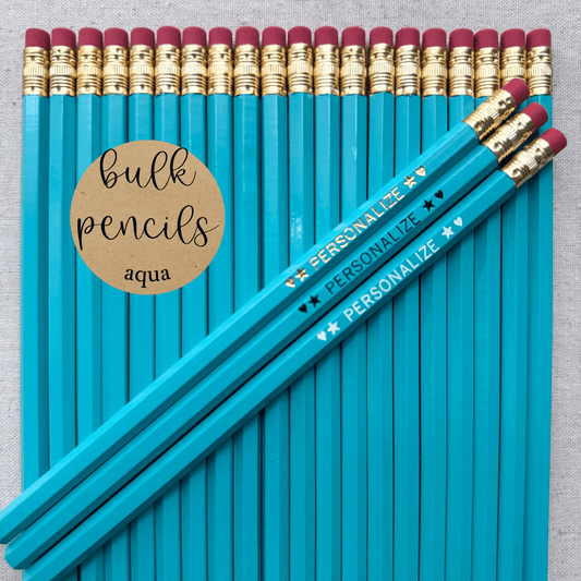 AQUA Bulk Personalized Pencils