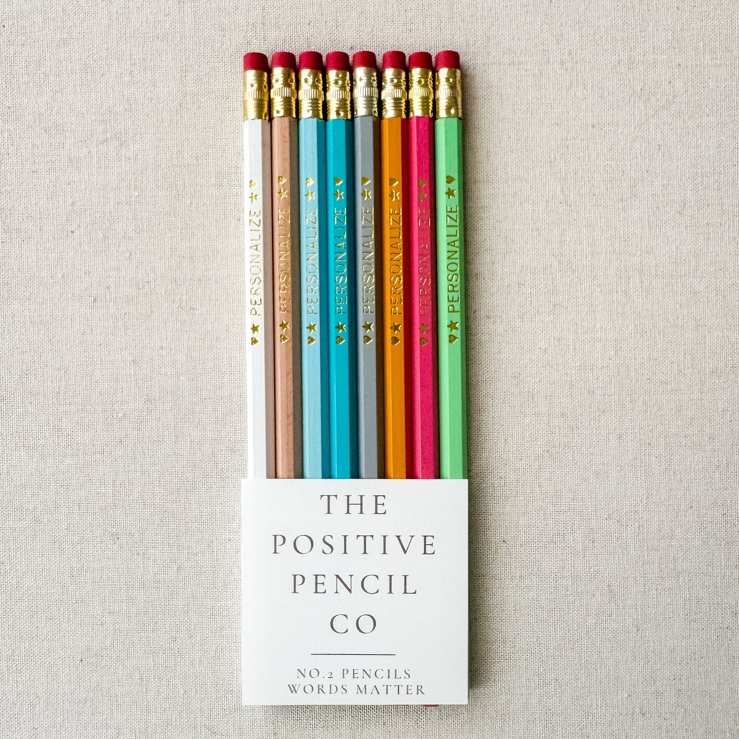 8 Personalized Pencil Set SUMMER MARKET