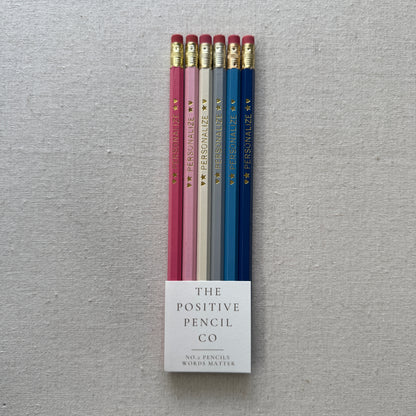 6 Personalized Pencil Set PREPPY COAST