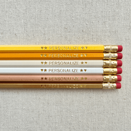 6 Personalized Pencil Set HONEYBEE