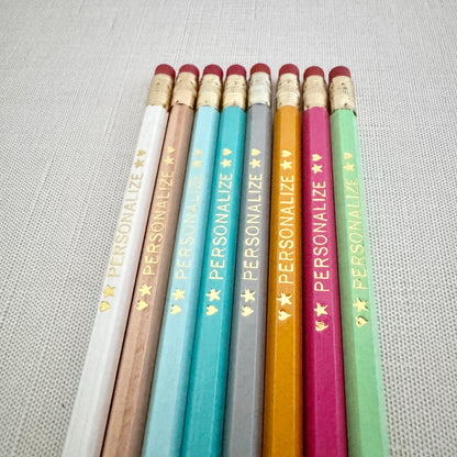8 Personalized Pencil Set HAPPY CAMPER