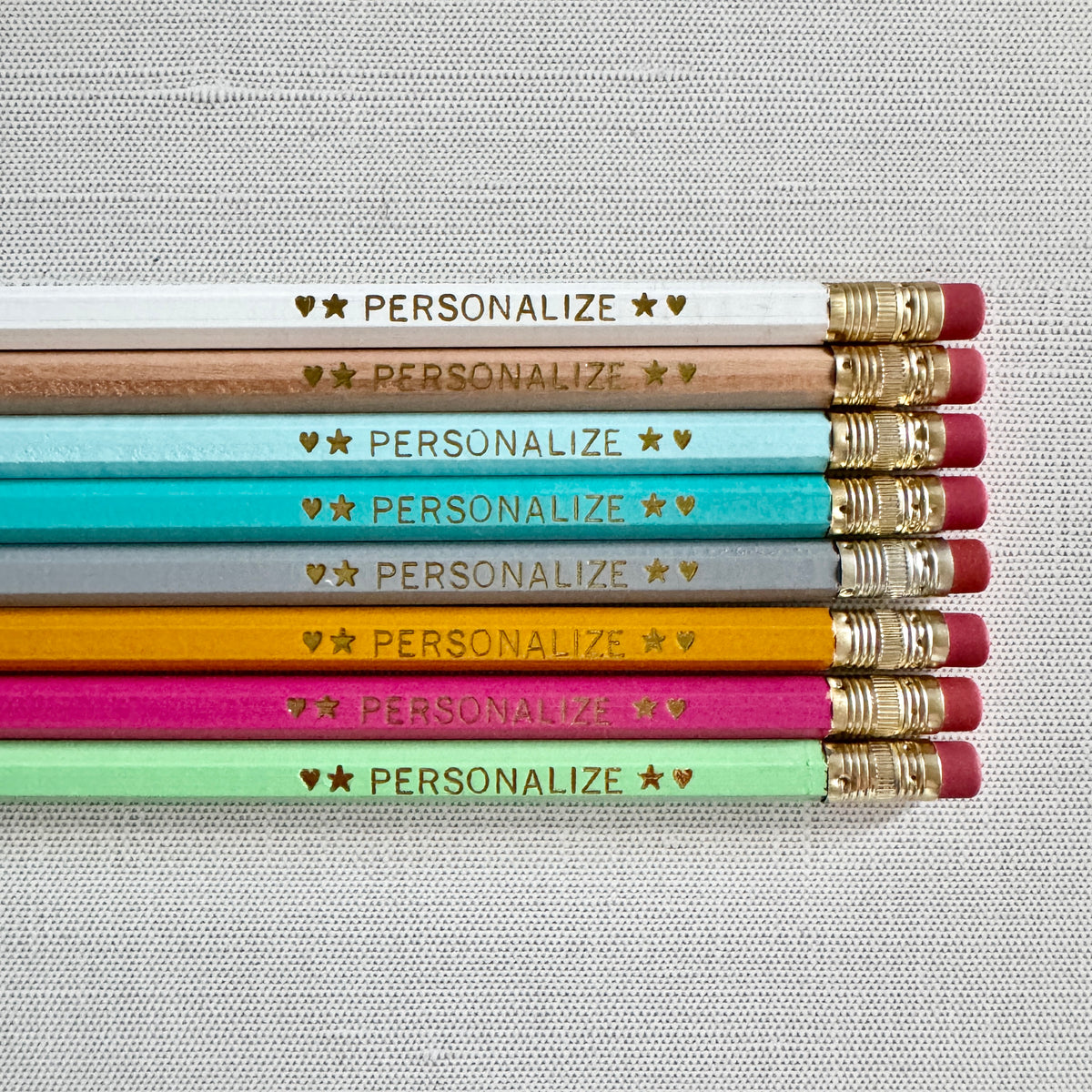 8 Personalized Pencil Set HAPPY CAMPER