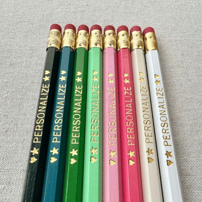 8 Personalized Pencil Set MOSSY BANKS