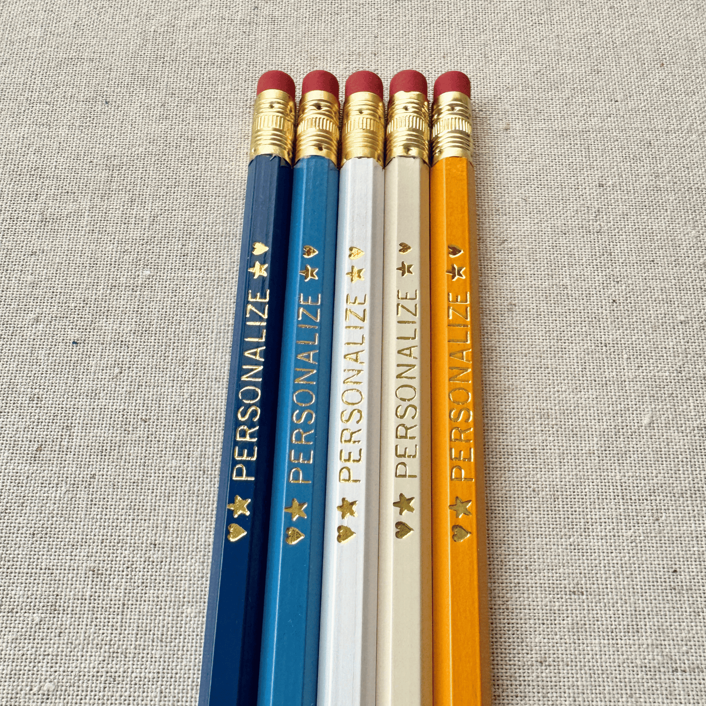 5 Personalized Pencil Set SUNSET SAILOR